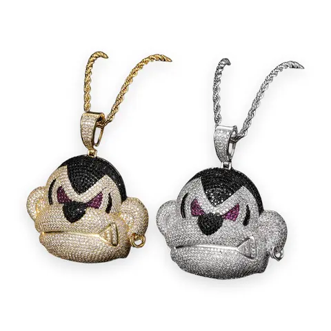 Angry Monkey Face Pendant