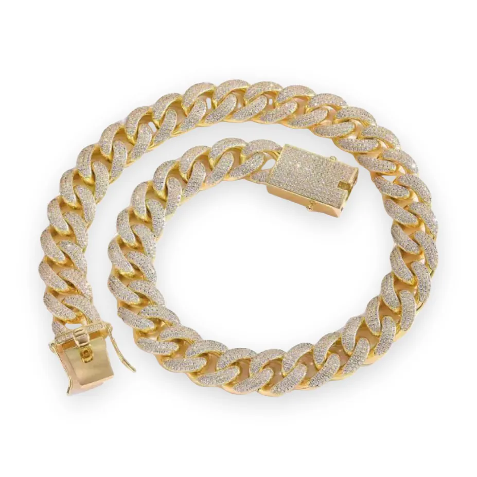Bold Iced Cuban Chain, 18mm