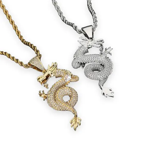 Coiled Dragon Pendant