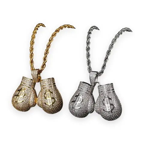 Dollar Sign Boxing Gloves Pendant