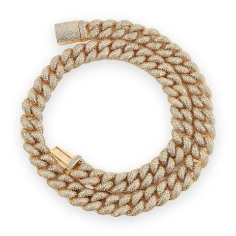 Puffed Full-Pave Cuban Chain