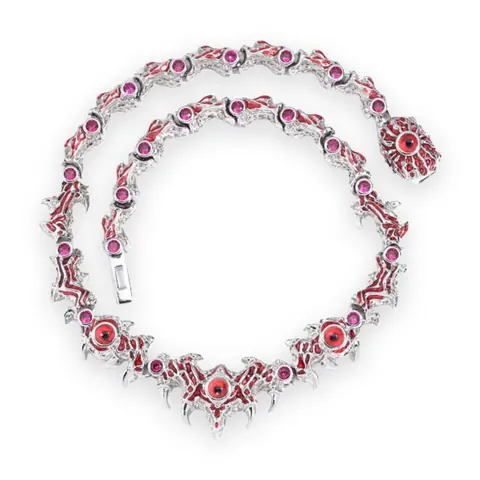 Red Enamel Demon Eye Chain