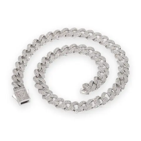 Rounded Iced Cuban Chain