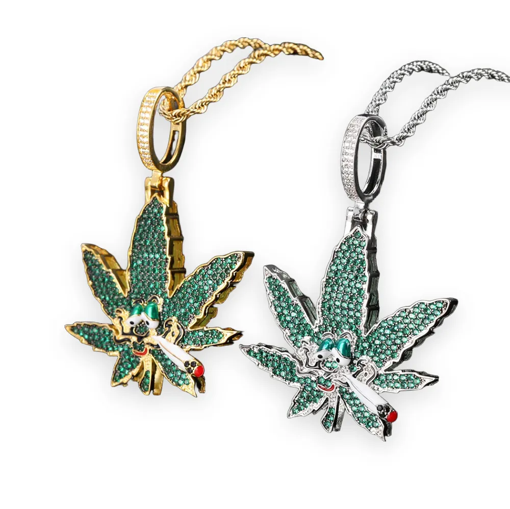 Smoking Leaf Character Pendant