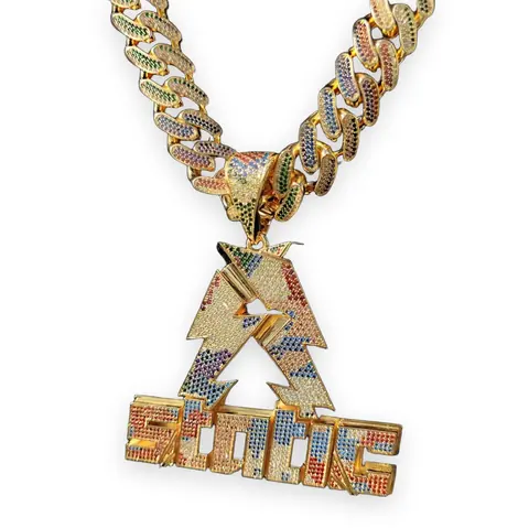 Static Lightning Bolt Pendant