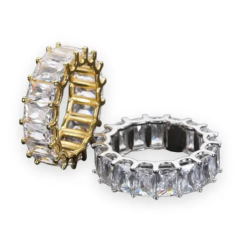 Wide Baguette Eternity Band