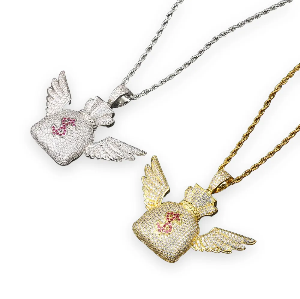 Winged Money Bag Pendant